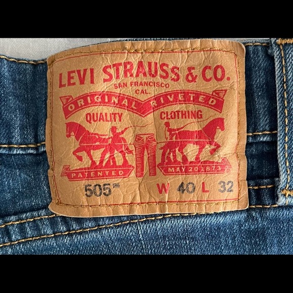 Levi's 505 Men's Jeans W40 L32 - Picture 11 of 12